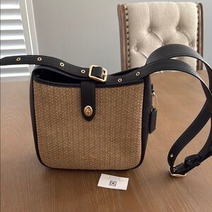 Coach Black and Tan Shoulder Bag